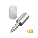 Штифты для полок ShelfPegs, серебристые, 20 штук - изображение 1