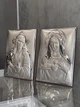 Винчальная пара серебряных икон Иисус и Мария (С789 B2857 C789 B2856) 13,5*18,5 см - изображение 2