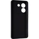 Чехол Silicone Case для телефона Poco M7 Pro 5G бампер с микрофиброй черный - изображение 2