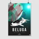 Постер Элита, Elite:Dangerous, Beluga, постер для геймера, космический корабль, sci-fi, A3 42×30 см (id3328) - изображение 1