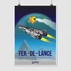 Постер Элита, Elite:Dangerous, Fer-de-Lance, постер для геймера, космический корабль, sci-fi, A3 42×30 см (id3336) - изображение 1