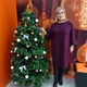 Платье женское вечернее праздничное большое размер блестящее 54 бордовое - изображение 6