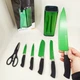 Набір ножів Edenberg EB-11027 7 предметів Green - зображення 5