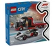 Конструктор LEGO City Демонстраційна вантажівка болідом Audi F1 (60493) - изображение 1