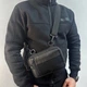 Сумка-бананка мужская M-KET 20x13,5x5 см регулируемый ремень черная - изображение 3