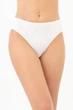 Женские хлопковые трусы-бразилиана Giulia Basic chic 2237/60 L White-milk, трусики из хлопка, белые бразилианы, комфортные трусы - изображение 2