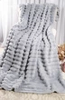 Плед шарпей двуспальный Home Textiles L.Gray 200х230 см покрывало микрофибра для дома кровати дивана светло-серый - изображение 1