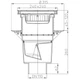 Дворовий трап Hutterer&Lechner HL616S/1 вертикальний з обтискним фланцем - зображення 3