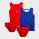 Комплект білизни Primark набір білизняний майка 2 шт. + труси 2 шт. SpiderMan Людина Павук Спайдер Мен 110 см (4-5 років) синій, червоний - изображение 1
