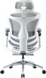 Офисное кресло Sihoo DORO C300 Pro Mesh White with footrest (DORO-C300-PRO-M102-JT) - изображение 4
