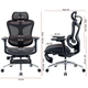 Офісне крісло Sihoo DORO C300L Mesh Black with footrest (DORO-C300L-A3-101-JT) - зображення 15