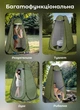 Самороскладная палатка душ для переодевания био туалета Pop-Up 120х190 см туристическая походная палатка автомат для кемпинга под туалет душ Зеленая + Налобный фонарь в подарок (HP-JG-2) - изображение 6