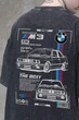 Чоловіча Виварена Оверсайз Футболка Without Washed З Принтом BMW S/M Black - изображение 2