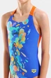 Купальник для девочек Arena PAINTING SWIMSUIT V BACK Синий, Оранжевый 128 см (010744-830 128) - изображение 4