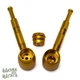 Курительная трубка металлическая Boss Pipe 420 Gold + Zip пакет в подарок - изображение 2