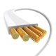 Кабель-рулетка Baseus Free2Draw Mini Type-C to Type-C 100W (1m) White - зображення 7
