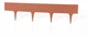 Палісад садовий Rattan Palisade 2.4 м теракот - зображення 2