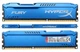 Память 8Gb (2*4GB) DDR3 1600 MHz Kingston Fury Blue с радиатором (HX316C10F/8) 2 планки по 4ГБ - изображение 1