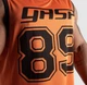 Жилетка чоловіча спортивна сітчаста безрукавка "GASP" майка для тренувань помаранчева М - изображение 9