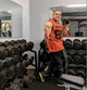 Жилетка чоловіча спортивна сітчаста безрукавка "GASP" майка для тренувань помаранчева М - изображение 12