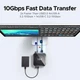 Док-станция 10-in-1 UGREEN CM841 2xUSB-C to DP1.4 4K240Hz (M4 Pro supported) 4xUSB-A3.2 10Gbps+USB-C 3.2 HUB 10Gbps, SD/TF-170MB/s, 3.5mm Jack для Mac Mini (M4 M4 Pro) M.2 NVMe SSD 8Tb MAX 10Gbps Black (65488) - изображение 7