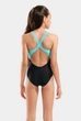 Купальник для дівчаток Arena PAINTING SWIMSUIT V BACK 010744-580 14 164 см Чорний - зображення 5