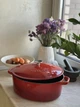 Жаровня чугунная 5,5 л Gerlach Natur Iron красный градиент (5901035509917) - изображение 2