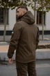 Мужская куртка Intruder Reef Softshell на микрофлисе с шевроном демисезонная с 10 карманами и капюшоном хаки/S - изображение 3