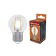 Лампа филаментная ELECTRUM LB-4F 4Вт E27 G45 3000K шар-ретро прозрачное стекло (A-LB-0412) - изображение 1