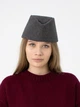 Пілотка з вовни D.Hats темно сірого кольору - зображення 3