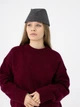 Пілотка з вовни D.Hats темно сірого кольору - зображення 5