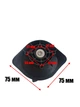 Колеса для пластиковых чемоданов, d-56 mm, с вращением 360 градусов, двойные, 75х75 мм, на 4 шурупа - изображение 3