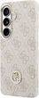 Etui plecki Guess 4G Rhinestone Round Logo MagSafe do Samsung Galaxy S26 Pink (3666339613365) - obraz 2