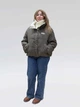 Двухсторонняя женская демисезонная куртка Max Mara (Vivilona) 2727 Молочный/шоколадный, L - изображение 7