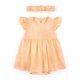 Боді Dexter`s-сукня з повʼязкою для дівчинки peach 74 см персиковый - зображення 1