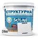 Краска цветная СТРУКТУРНАЯ Skyline 0300-N Пломбир 24 кг - изображение 2