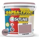Кольорова Фарба - Грунт акрилова з кварцовим піском SkyLine 3020-R Пудровий 1,4 кг - изображение 2