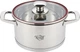 Кастрюля с крышкой Krauff Prime Chef 26-238-038 16 см 2 л серебристая - изображение 1