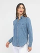Рубашка женская U.S. Polo Assn 216358-AA00A(MEDIUM WASH) S Синяя (786662251294) - изображение 4