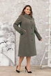 Демісезонне пальто з турецького кашеміру Lady Prestige Л614 54 сіро-беж - зображення 2