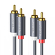 Аудіокабель UGREEN AV104 2RCA Male to 2RCA Male Cable 5m (Black) (UGR-10520) - зображення 1