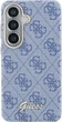 Etui plecki Guess 4G Script MagSafe do Samsung Galaxy S26 Blue (3666339613037) - obraz 3