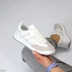 Бело-серые кеды натуральная кожа +замша+ сетка 26627, р. 39 - изображение 2