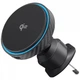 Автодержатель с беспроводной зарядкой Proove Graphite Circle Qi2 15W Black - изображение 1