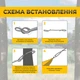 Гамак подвесной двухместный мексиканский с планкой прочной основой из толстой полосатой ткани с креплениями для детей и взрослых 180х150 см Kayfovo HR1 - изображение 4
