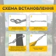 Гамак подвесной двухместный мексиканский с планкой прочной основой из толстой полосатой ткани с креплениями для детей и взрослых 180х150 см Kayfovo HB1 - изображение 5