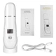 Ультразвуковий скрабер для шкіри ultrasonic skin cleaner gml-07, апарат для обличчя, лопатка для видалення чорних крапок, пілінг лопаткою, очисник пор, масажер для підтяжки обличчя, білий - зображення 1