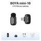 Беспроводной микрофон для телефона BOYA Mini-16 - изображение 1