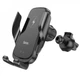 Держатель для телефона Hoco CA202 Plus Enlightener infrared induction wireless charing — black - изображение 5