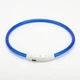 Світлодіодний LED нашийник для собак Supretto із зарядкою USB, синій (94160002) - зображення 2